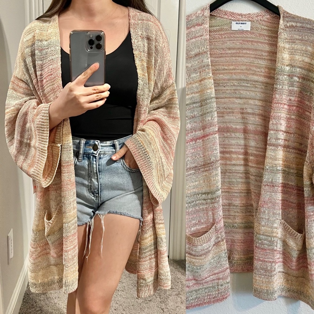 NWT Old Navy cotton blend knit cardigan